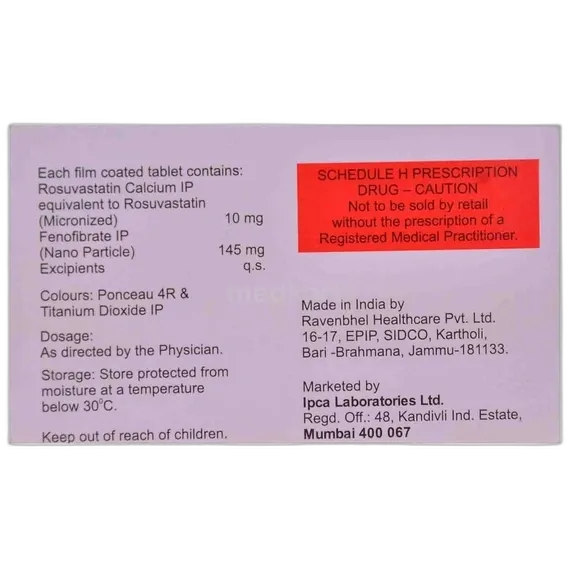 rxtor f 10mg tablet 10's